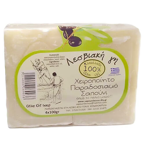 Σαπούνι Λέσβου (4x100gr) Λευκό