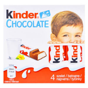 Kinder Chocolate Bars 4τεμ. (50gr)