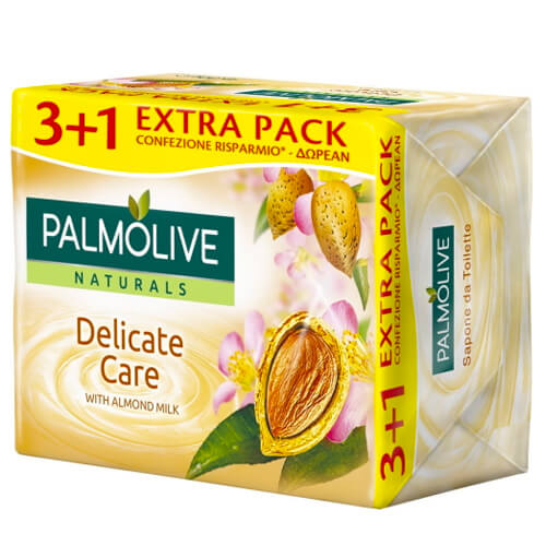 Palmolive Σαπούνι 4x90gr (Almond & Milk) (3+1 Δώρο)
