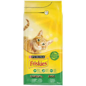 Friskies Γατοτροφή Κροκέτα 2kg (Κουνέλι-Κοτόπουλο-Λαχανικά)