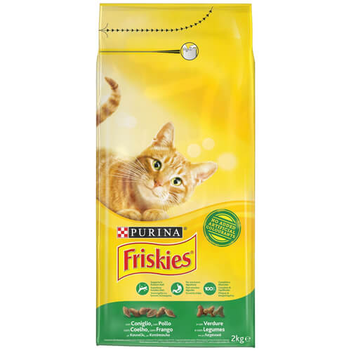 Friskies Γατοτροφή Κροκέτα 2kg (Κουνέλι-Κοτόπουλο-Λαχανικά)