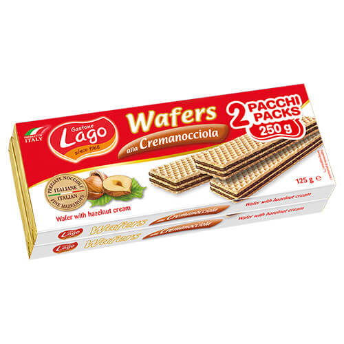 LAGO Wafer 2x125gr Φουντούκι