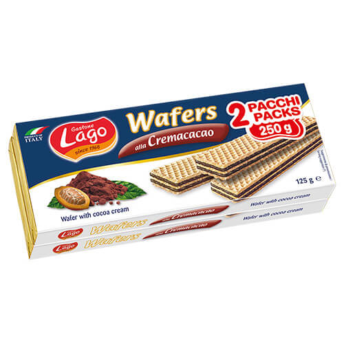 LAGO Wafer 2x125gr (Κακάο)