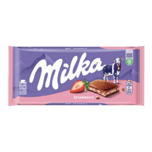 Σοκολάτα Milka Strawberry and Yoghurt 100gr