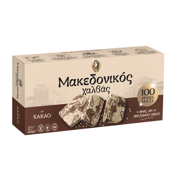 Μακεδονικός Χαλβάς 400gr (Με Κακάο)