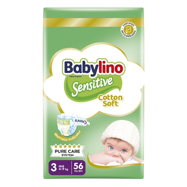 Babylino Πάνες Sensitive No3 (56τμχ) (4-9kg)