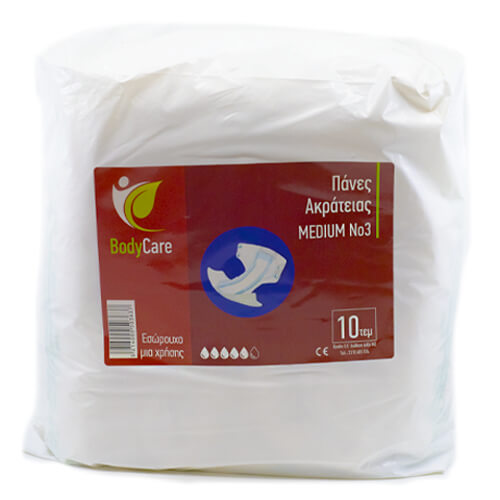 Bodycare Πάνα Ακράτειας Νο 3 - Medium (10τεμ.)