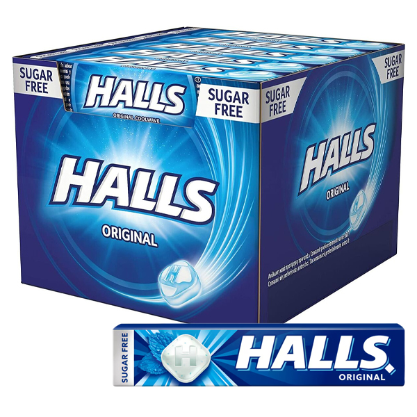 Halls Καραμέλες 20x32gr (Original) (Sugar Free)