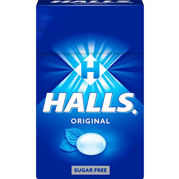 Halls Καραμέλες 12x28gr - Original Sugar Free Κουτί