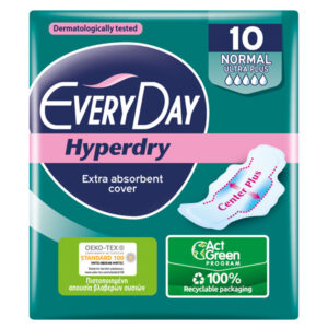EVERYDAY Σερβιέτες Hyperdry Normal Ultra Plus 10τεμ.