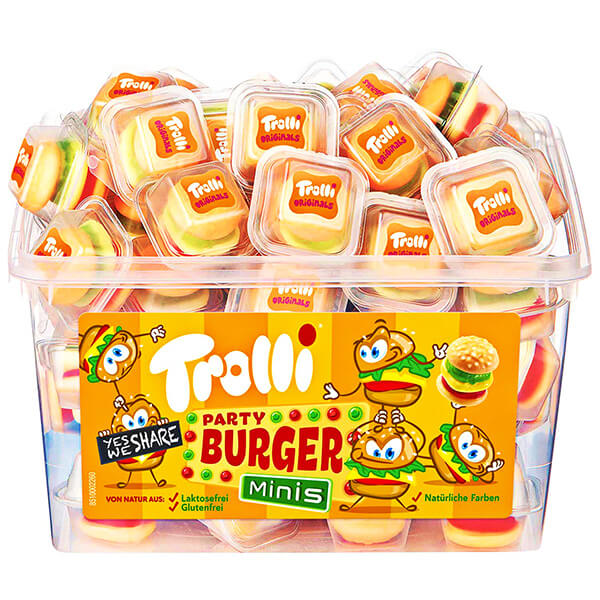 Trolli Ζαχαρωτά Mini Burger 60x10gr