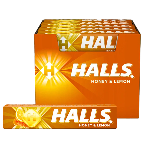 Halls Καραμέλες 20x32gr Honey & Lemon Sugar Free