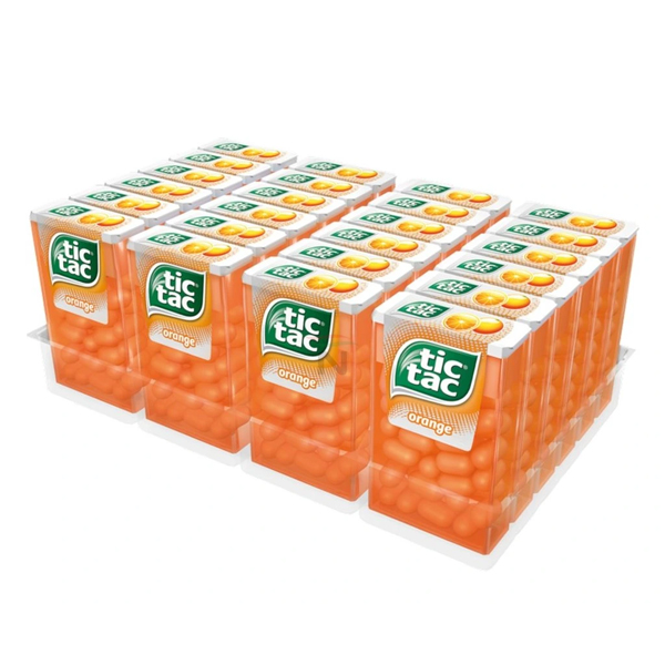 Tic Tac Καραμελάκια 18gr (24x18gr) Πορτοκάλι