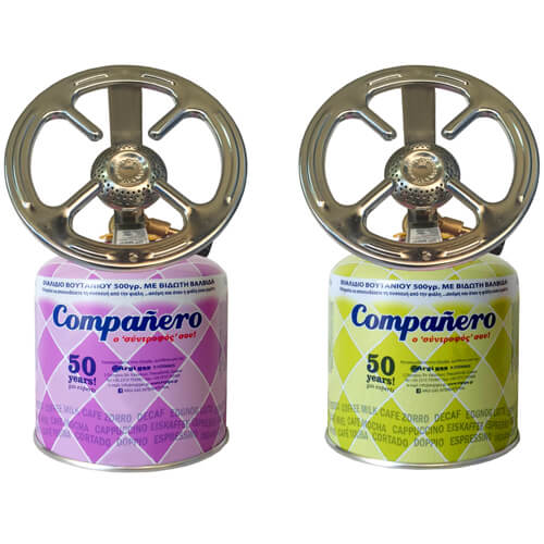 COMPANERO Σετ Καμινέτο Μικρό Φιάλη 500ml (Με Βαλβίδα Ασφαλείας)
