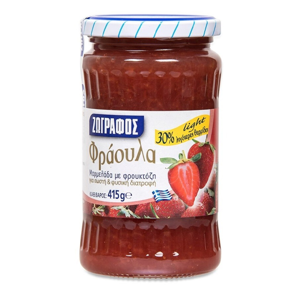 ΖΩΓΡΑΦΟΣ Μαρμελάδα με Φρουκτόζη 415gr (Φράουλα)