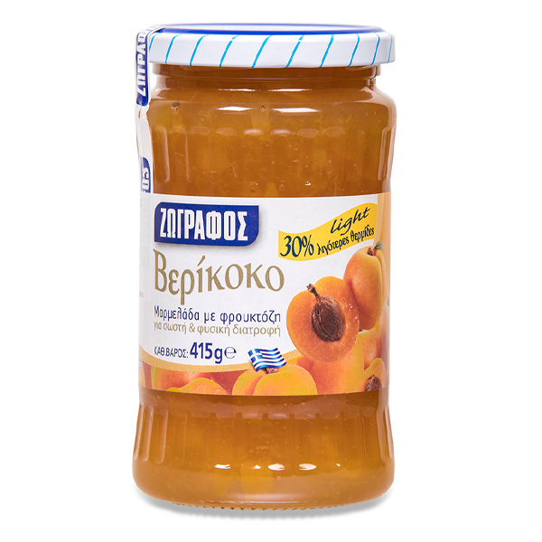 ΖΩΓΡΑΦΟΣ Μαρμελάδα με Φρουκτόζη Βερίκοκο 415gr
