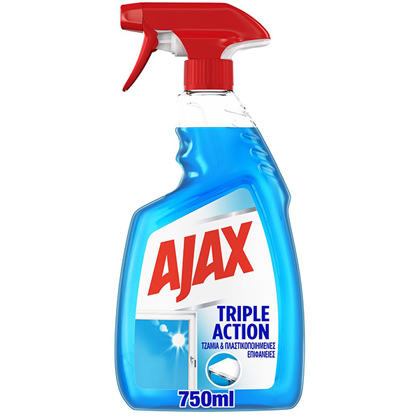 Ajax Καθαριστικό Τζαμιών 750ml (Triple Action) Αντλία