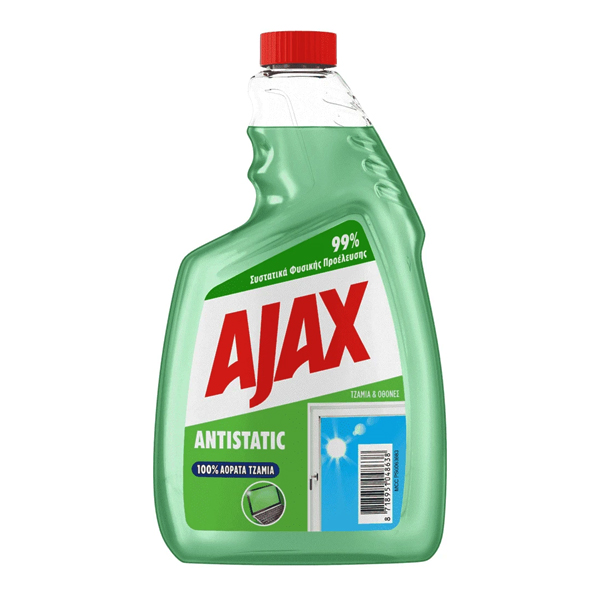 Ajax Καθαριστικό Τζαμιών 750ml (Antistatic) (Ανταλλακτικό)