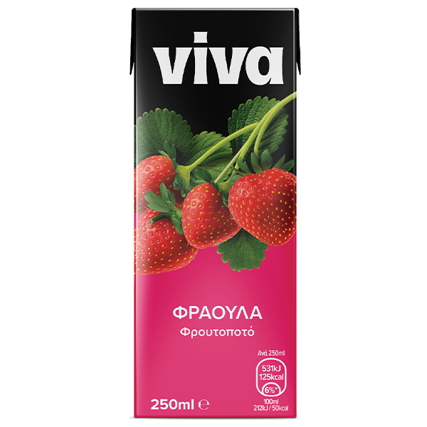 Viva Φρουτοποτό Φράουλα 250ml