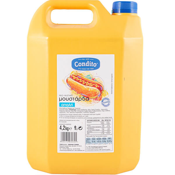 Condito Μουστάρδα 4,2kg Απαλή Μπετόνι