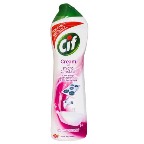 CIF Κρέμα Ροζ Pink Flower Micro Crystals 500ml