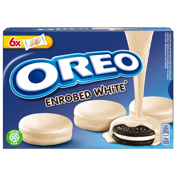 Oreo Μπισκότα Επικάλυψη Λευκής Σοκολάτας 246gr