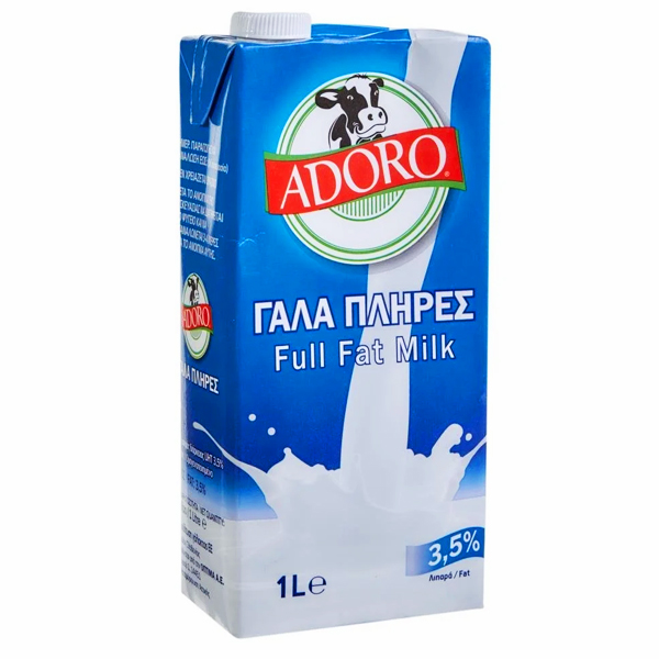 Adoro Γάλα Πλήρες 1lt (3.5%)