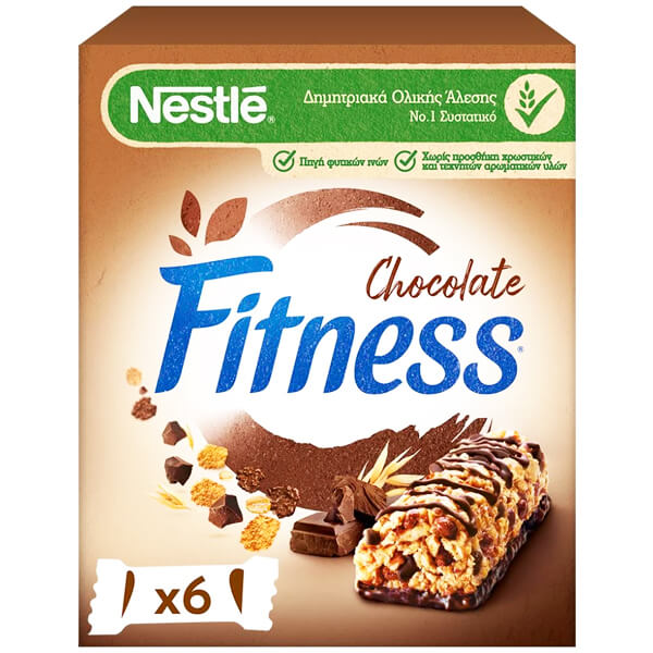 Nestle Fitness Μπάρες - Σοκολάτα 23,5gr (6τεμ)