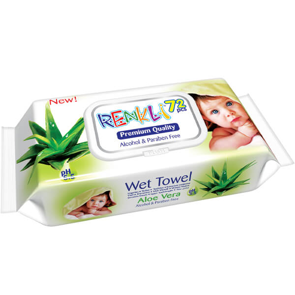 Renkly Μωρομάντηλα με Καπάκι 72τεμ. (Aloe Vera) (Premium Series)