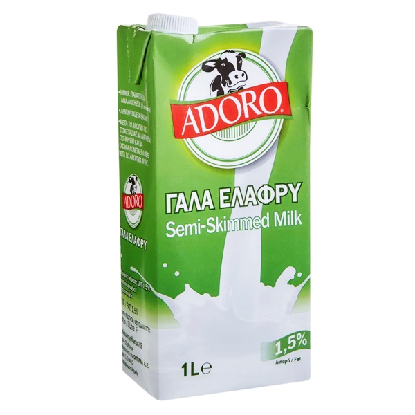Adoro Γάλα Light 1lt (1,5%)