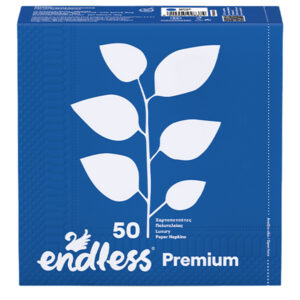 ENDLESS Χαρτοπετσέτα Premium 50τεμ. (33x33cm) Μπλε