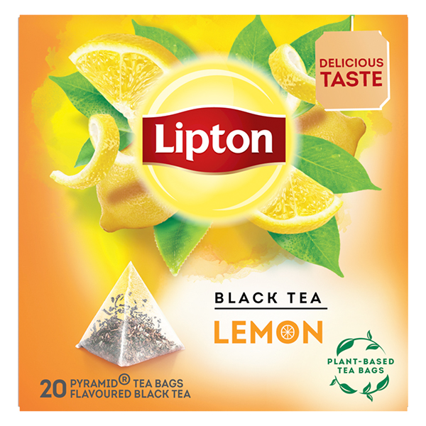 Lipton Μαύρο Τσάι Πυραμίδα (Λεμόνι) 20x1,7gr