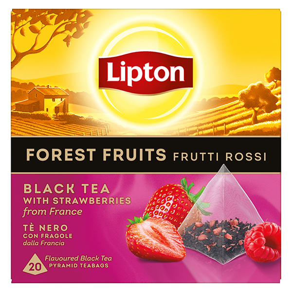 Lipton Μαύρο Τσάι Πυραμίδα (20x1,7gr) - Φρούτα του Δάσους
