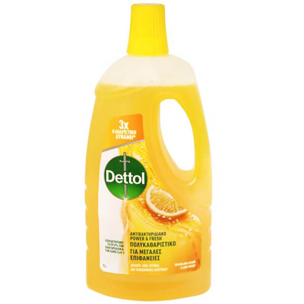 Dettol Υγρό Πολυκαθαριστικό 1lt (Φρεσκάδα Λεμονιού)