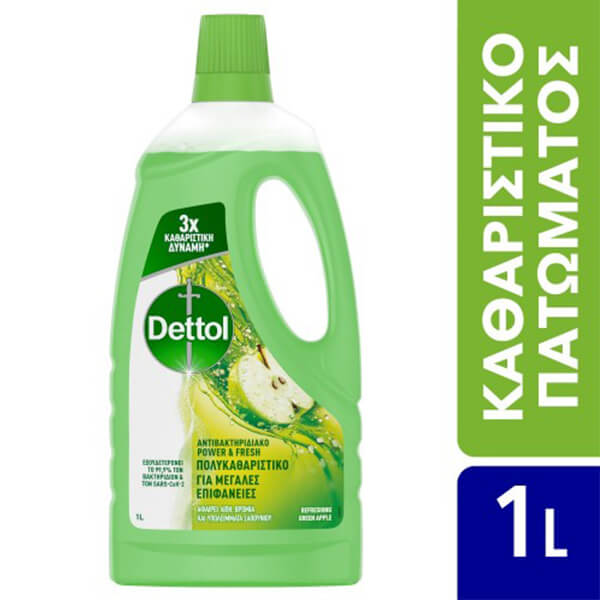 Dettol Υγρό Πολυκαθαριστικό 1lt (Πράσινο Μήλο)