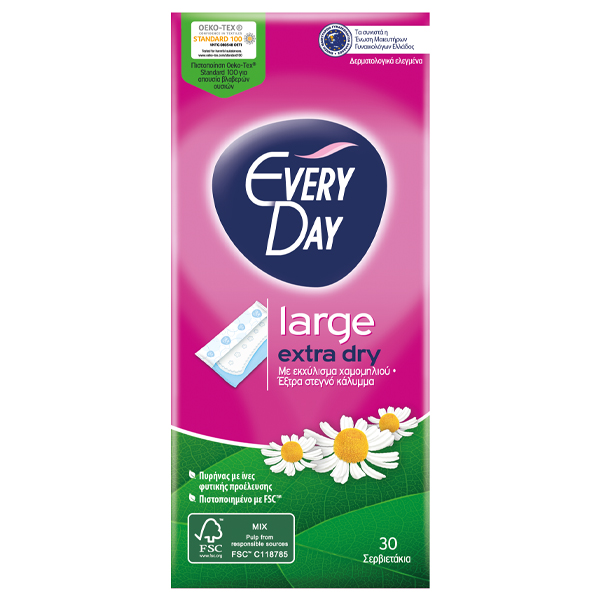 EVERYDAY Σερβιετάκια Extra Dry 30τεμ.