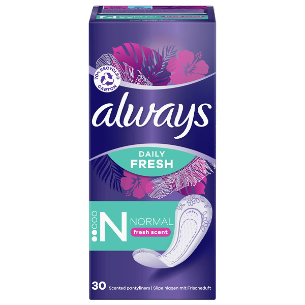 Always Σερβιετάκια Daily Fresh 30τεμ. Normal Fresh Scent