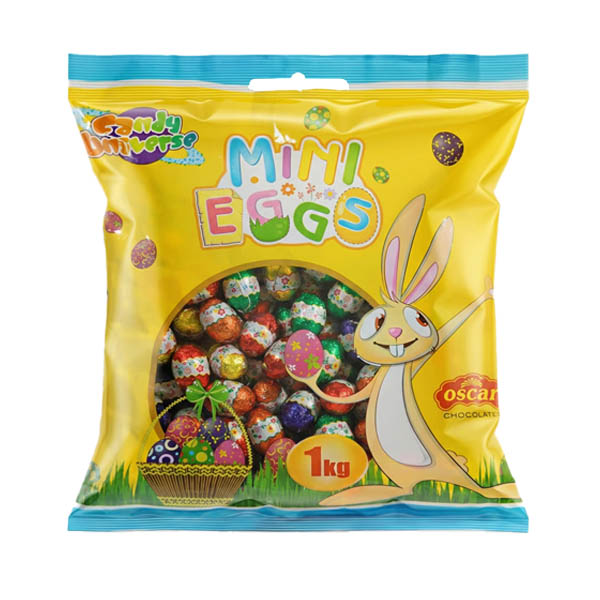 Πασχαλινά Σοκολατένια Αυγουλάκια Oscar 1kg Γάλακτος