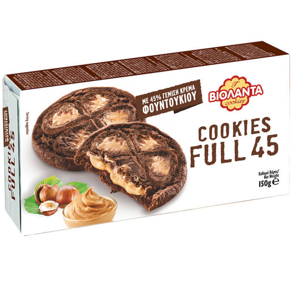 Βιολάντα Cookies Full 45% 150gr (Φουντούκι)