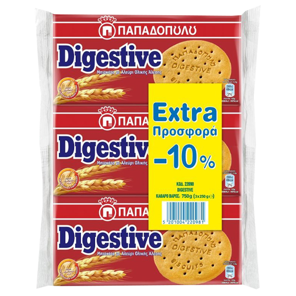 Παπαδοπούλου Digestive (3x250gr)