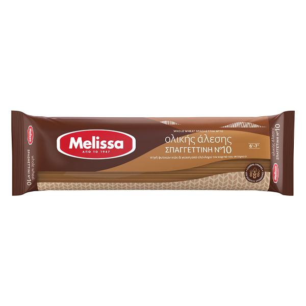 Melissa Ολικής Άλεσης Σπαγγετίνη Νο 10 500gr