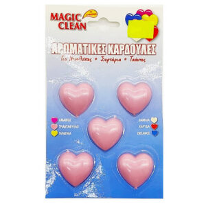Magic Clean Αρωματικές Καρδούλες Ρούχων Διάφορα Αρώματα 5τεμ
