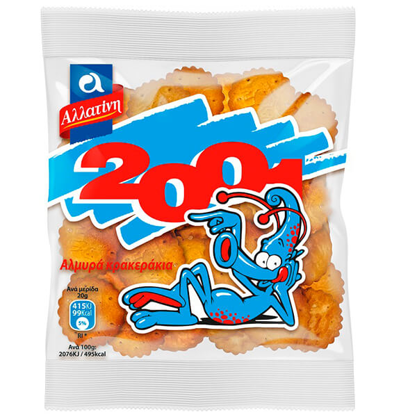 Αλλατίνη Αλμυρά Σνακ 2001 (40gr)