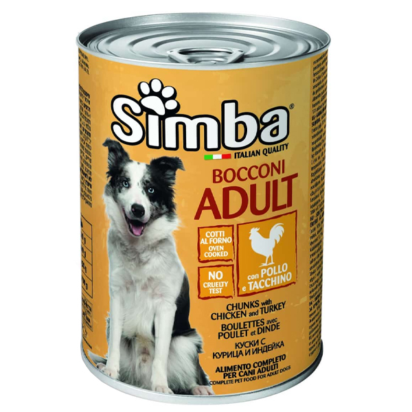 Simba Σκυλοτροφή Κονσέρβα 415gr (Κοτόπουλο-Γαλοπούλα)