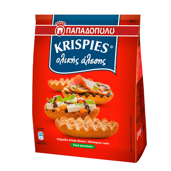 Παπαδοπούλου Krispies 200gr (Ολικής Άλεσης)