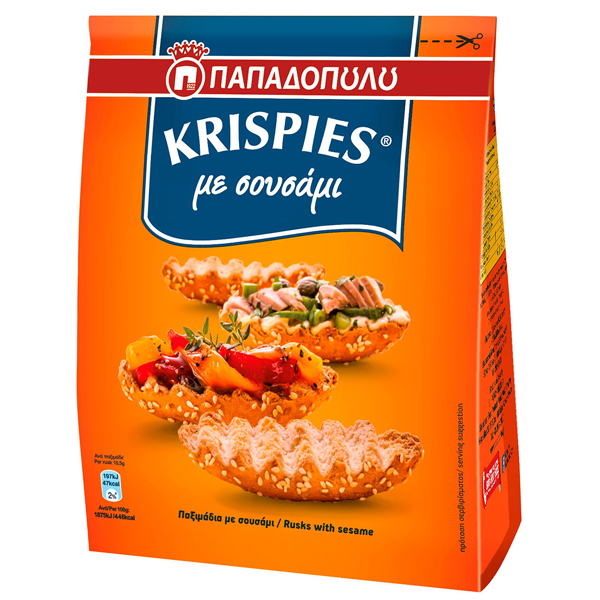 Παπαδοπούλου Krispies 200gr (Σουσάμι)