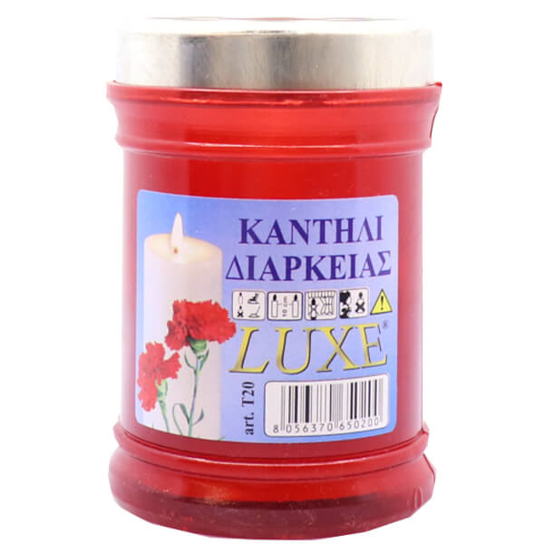 Κερί Μνημοσύνου Τ20 (Κόκκινο)