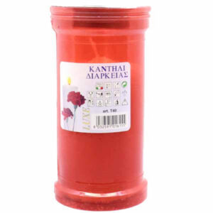 Κερί Μνημοσύνου Τ40 (Κόκκινο)