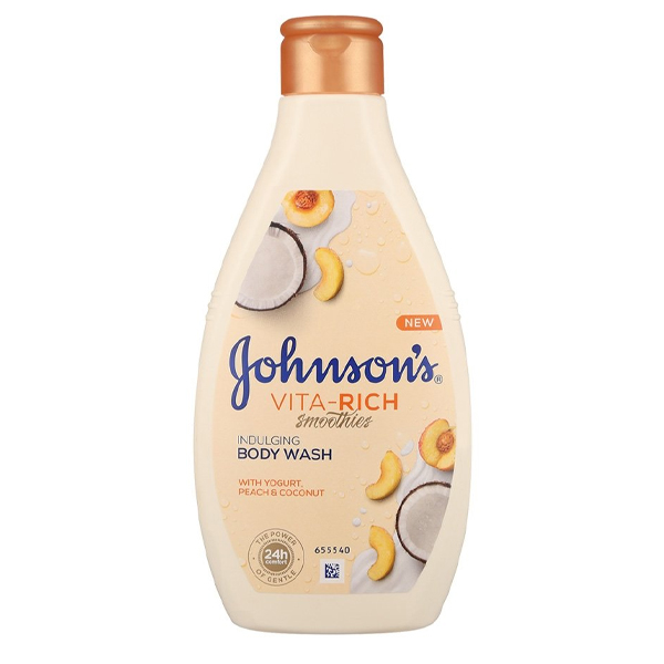 Johnson's Αφρόλουτρο Vita-Rich 750ml (Γιαούρτι & Ροδάκινο & Καρύδα)