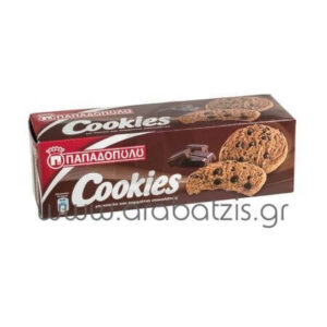 Παπαδόπουλου Cookies (3x180gr.) Κομμάτια Σοκολάτας & Κακάο